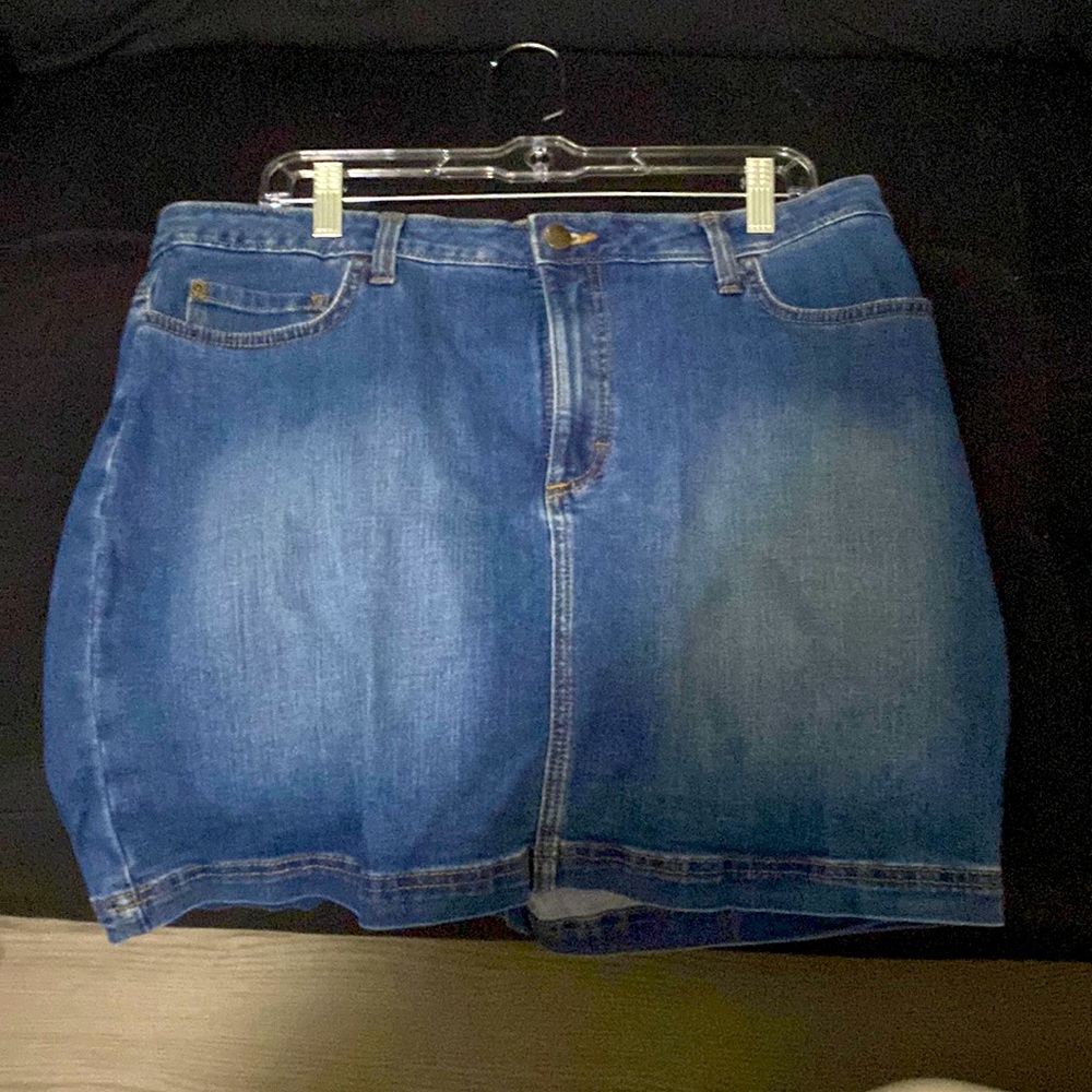 Lee blue Jean denim skirt with shorts underneath